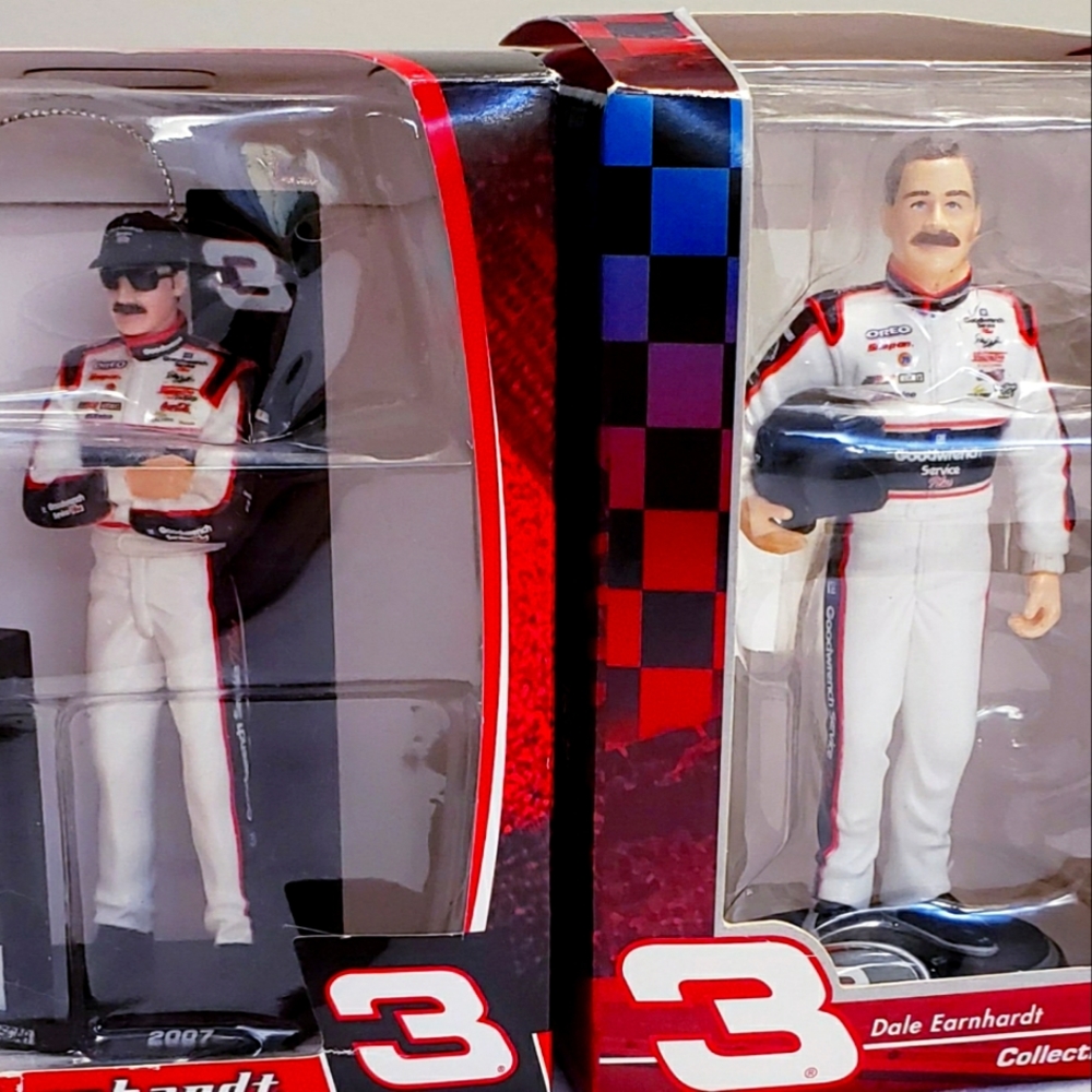 2 Dale Earnhardt figures Ornaments